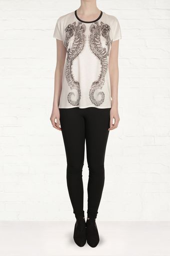 Helmut Lang Helmut Lang Sea Horse Tshirt - Lyst