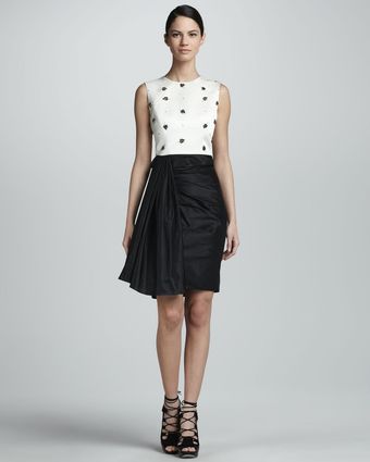 Jason Wu Beaded Sleeveless Combo Dress  - Lyst