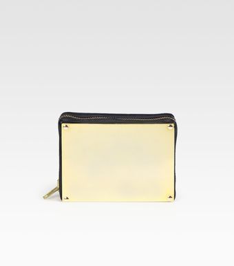 Sophie Hulme Metal Leather Box Clutch - Lyst