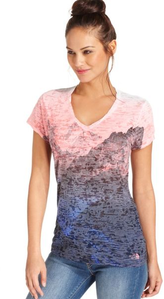 The North Face Shortsleeve Tadasana Printed Burnout - Lyst