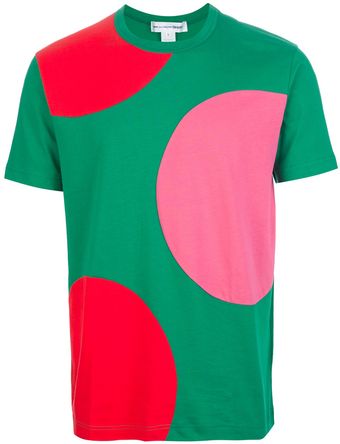 Comme Des Garçons Patchwork Print T-Shirt - Lyst