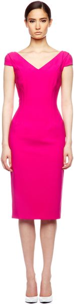 Michael Kors Drapeskirt Crepe Dress - Lyst