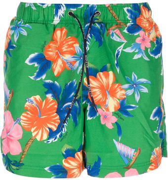 Tommy Hilfiger Floral Swim Shorts - Lyst