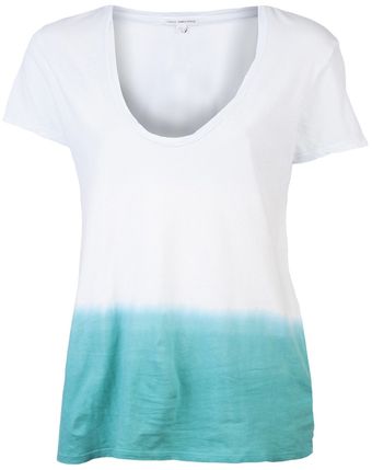 James Perse Dip Dye Casual Tshirt - Lyst