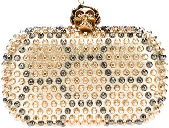 Alexander McQueen Skull Studded Clutch - Lyst