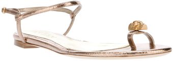 Alexander McQueen Ankle Strap Sandal - Lyst