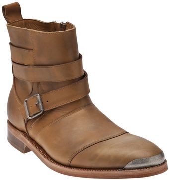 Balmain Buckled Ankle Boot - Lyst