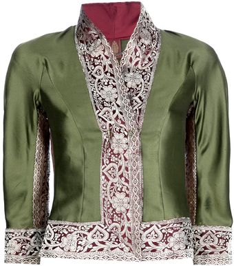 Dondup Woven Trim Jacket - Lyst
