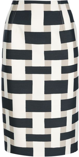 Giambattista Valli Woven Print Skirt - Lyst