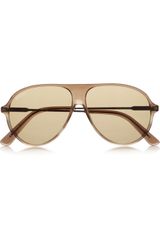 Gucci Aviatorstyle Acetate Sunglasses