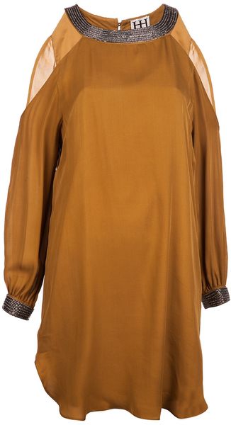 Haute Hippie Cold Shoulder Dress - Lyst