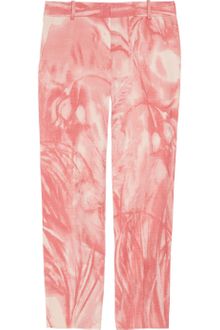 J.Crew Café Printed Woven Cotton Capri Pants - Lyst