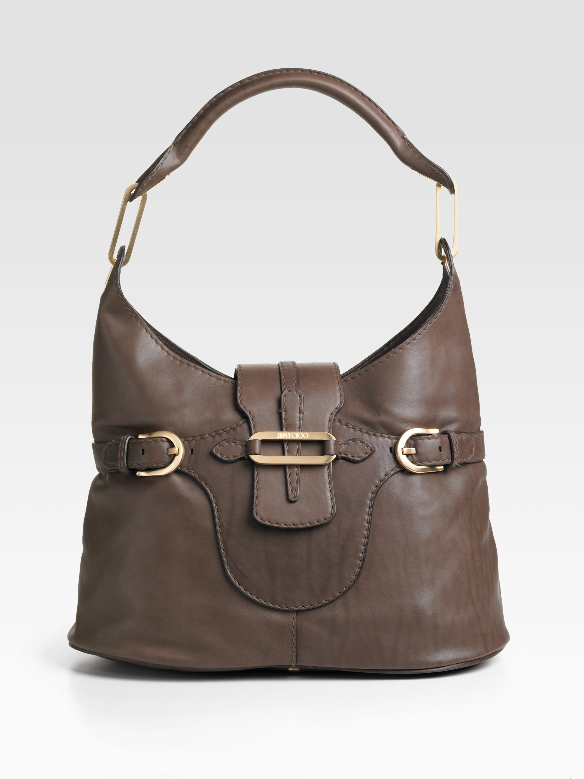 jimmy choo purse brown leather