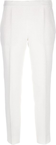 Moschino Textured Tailored Trousers - Lyst