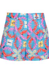 MSGM Aztec Print Shorts