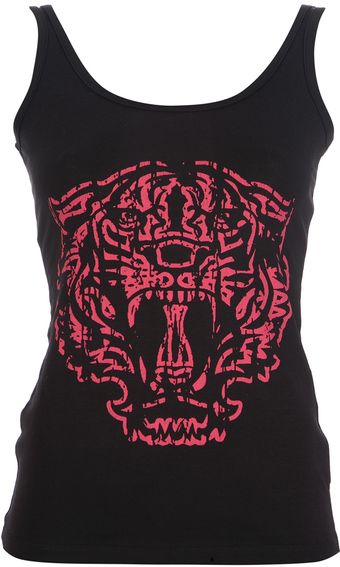 Pierre Balmain Contrast Print Tank Top - Lyst