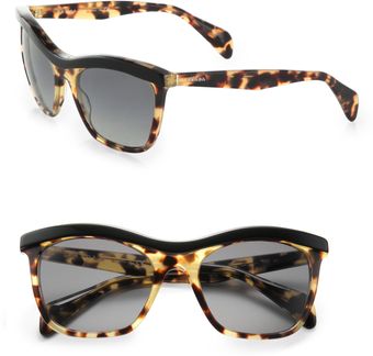 Prada Square Acetate Sunglasses - Lyst