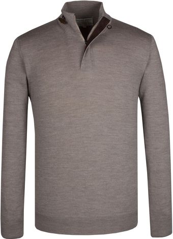 Racing Green Zip Neck Knitwear - Lyst