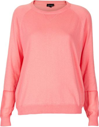 Topshop Knitted Fine Gauge Top - Lyst