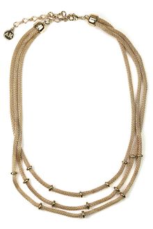 Anne Klein Goldtone Multistrand Necklace - Lyst