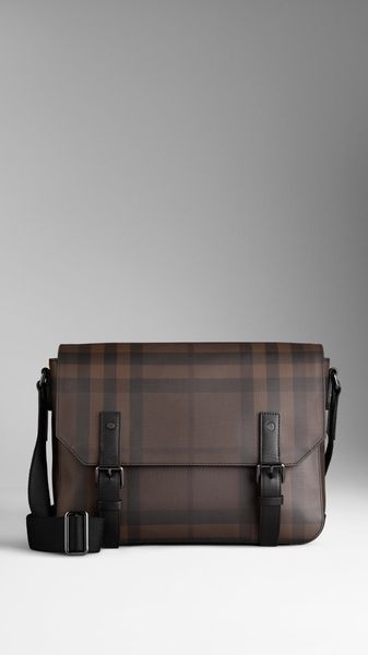 Burberry Small Smoked Check Messenger Bag - Lyst