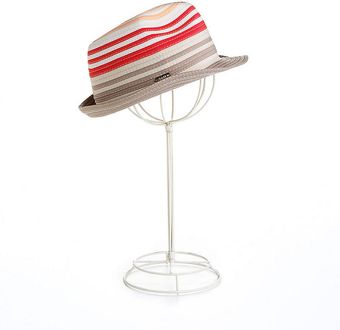 Calvin Klein Colorblock Ribbon Fedora - Lyst