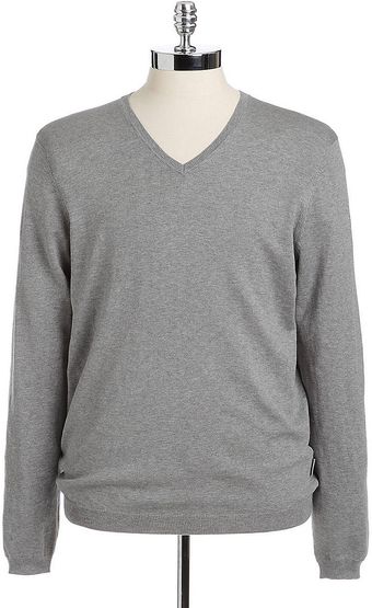 Calvin Klein Slimfit Vneck Sweater - Lyst