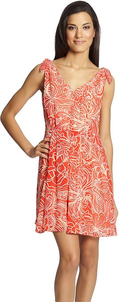 Cynthia Steffe Sleeveless Printed Fit Flare Dress - Lyst