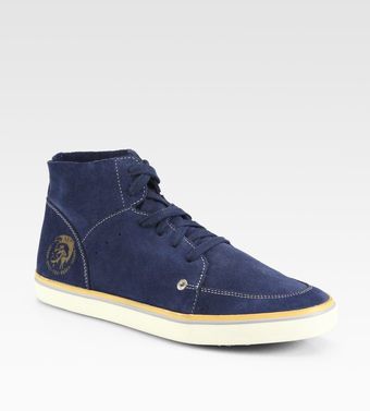 Diesel Louder Shoutersan Suede Sneakers - Lyst