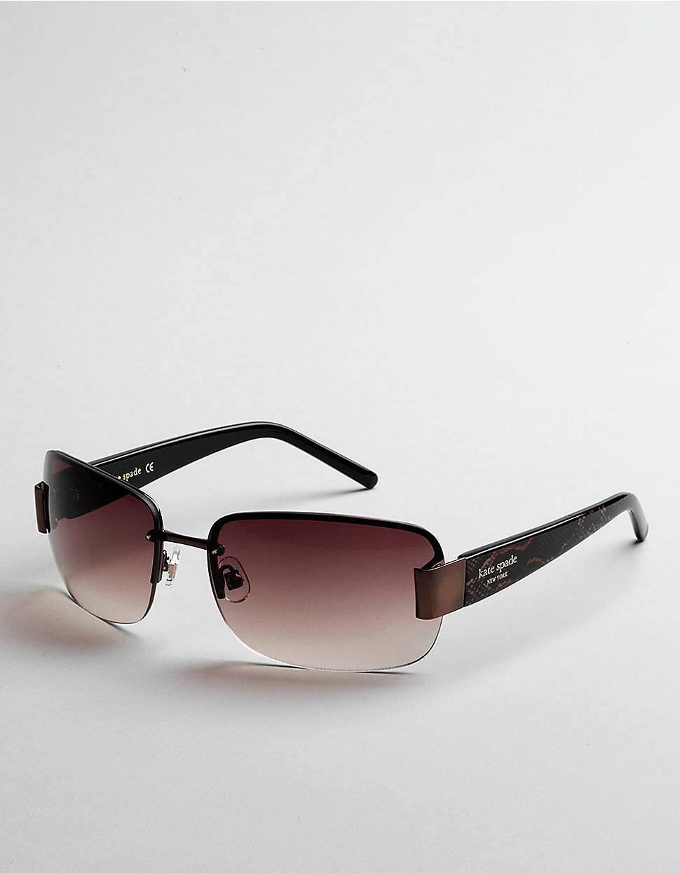 Kate Spade Nia Rimless Sunglasses in Brown Lyst