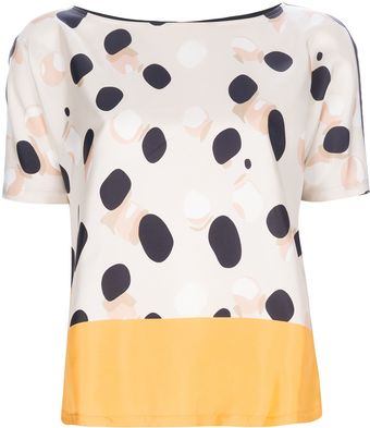 Max Mara Studio Printed Front Tshirt - Lyst