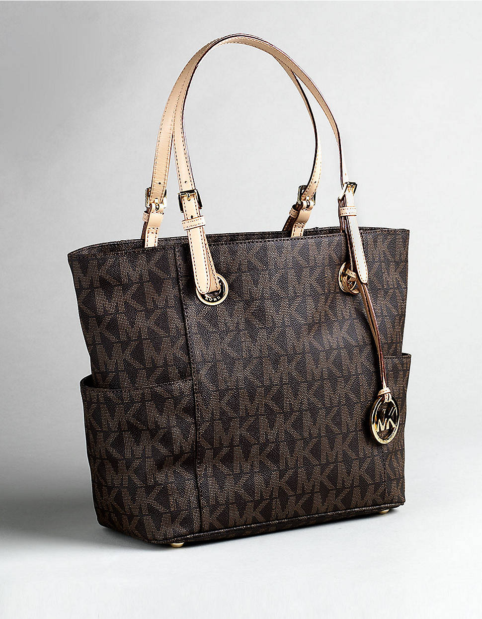 michael kors east west signature tote bag