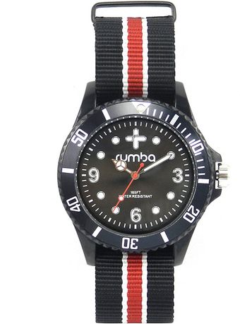 Rumbatime Black and White Round Watch - Lyst