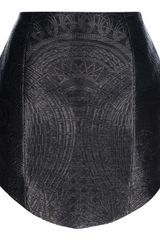 Balmain Mini Brocade Print Skirt