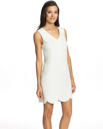 Cynthia Steffe Scalloped Shift Dress - Lyst