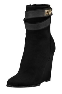 Givenchy Suede Sharklock Wedge Ankle Boot - Lyst