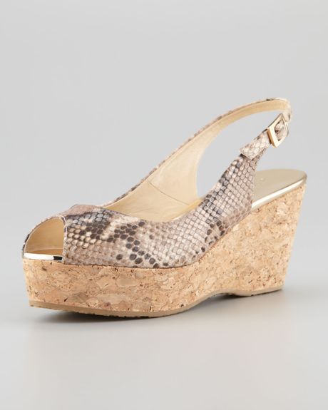 jimmy choo cork wedge