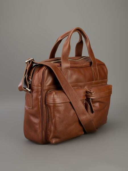 brown leather weekend bag