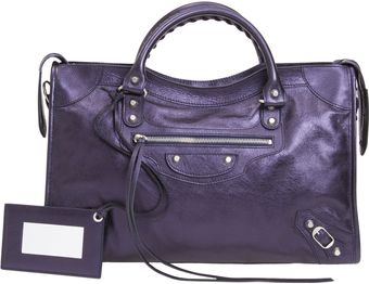 Balenciaga Metallic Classic City - Lyst