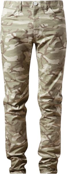 Comme Des Garçons Camouflage Printed Heavyweight Cotton Trousers - Lyst