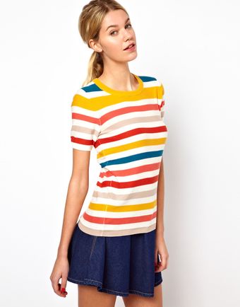 French Connection Summer Stripe Top - Lyst