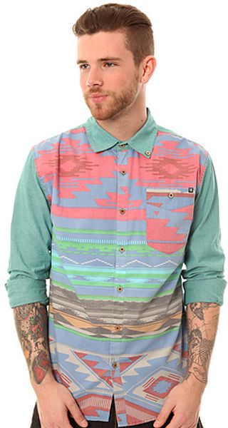 Insight The Satans Taco Buttondown in Bleached Jade - Lyst