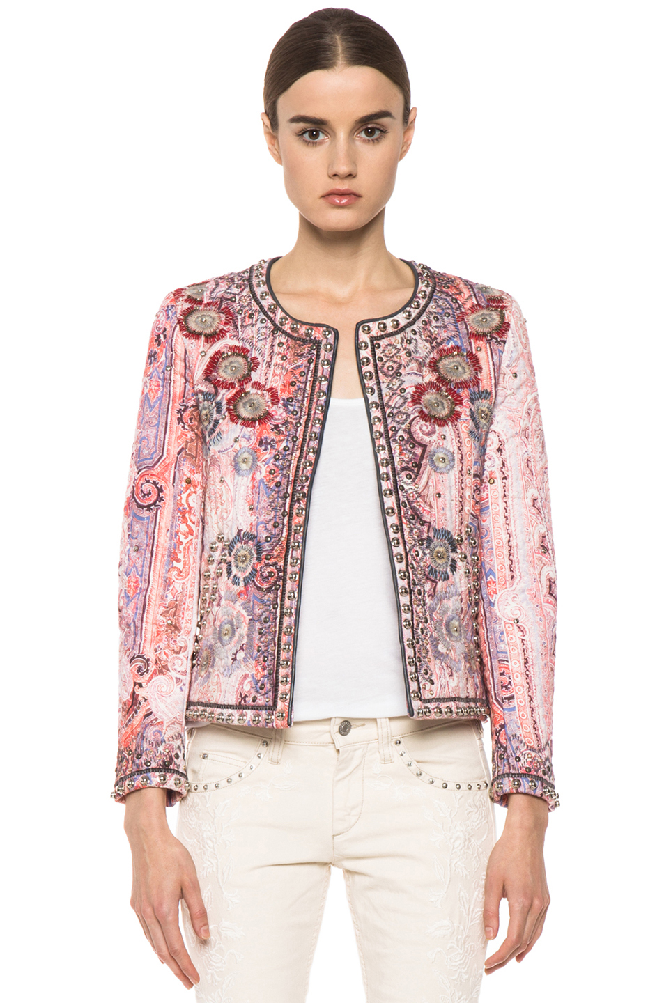 paisley quilted jacket