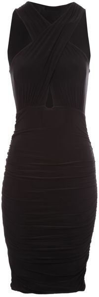 Jane Norman Slinky Cross Over Bust Dress - Lyst