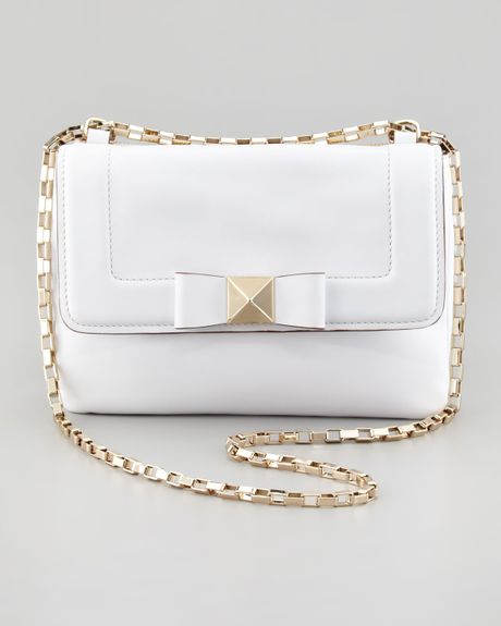 kate spade white purse with bow