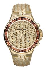  Oversize Lizardembossed Gramercy Chronograph Glitz Watch
