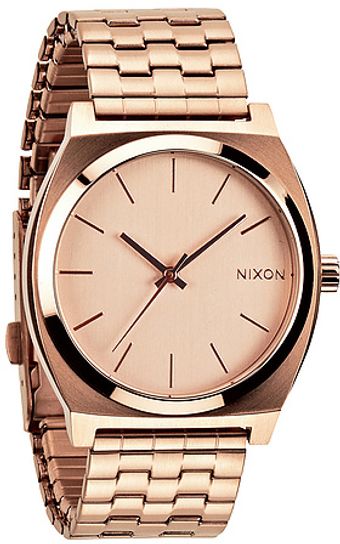 Nixon The Time Teller Watch in All Rose Gold - Lyst