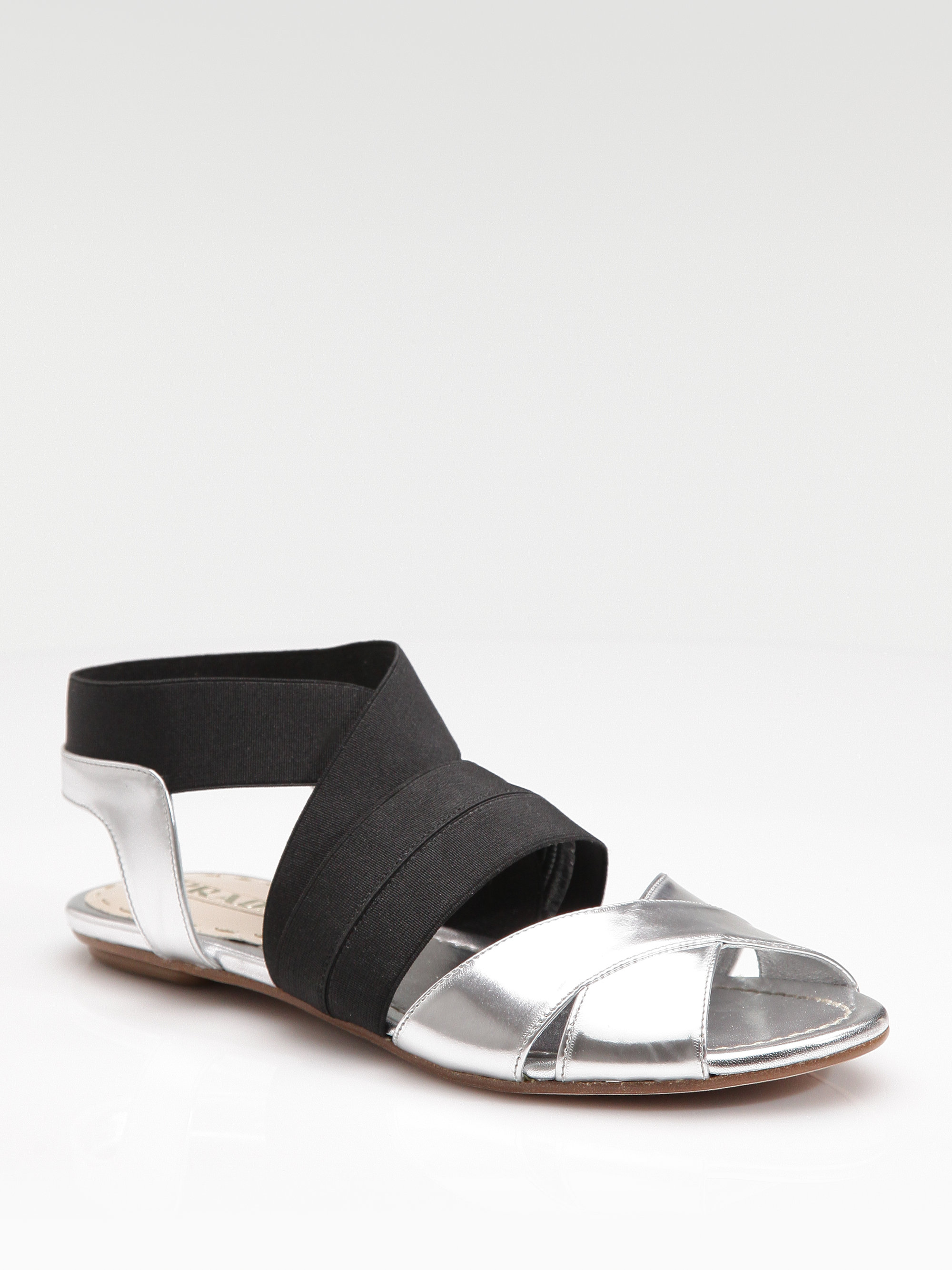 prada sporty nylon band strap sandals