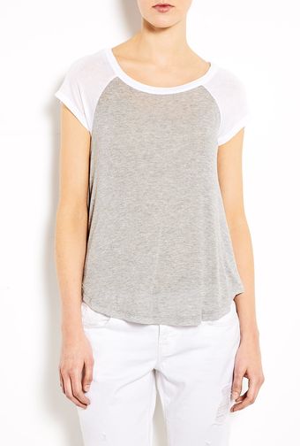 Splendid Drapey Lux Raglan Jersey Top - Lyst
