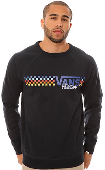 Vans The Native Check Crewneck Sweatshirt  - Lyst